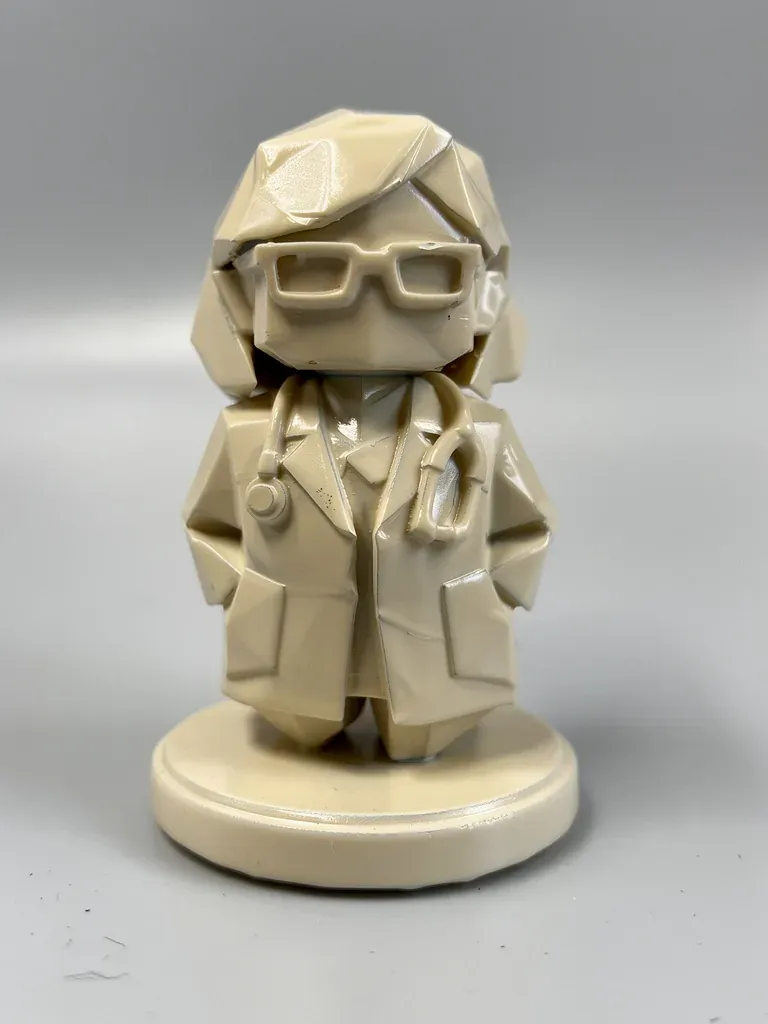 Bomboniera Modern Doc - dottoressa stilizzata stampata in 3D